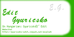 edit gyuricsko business card